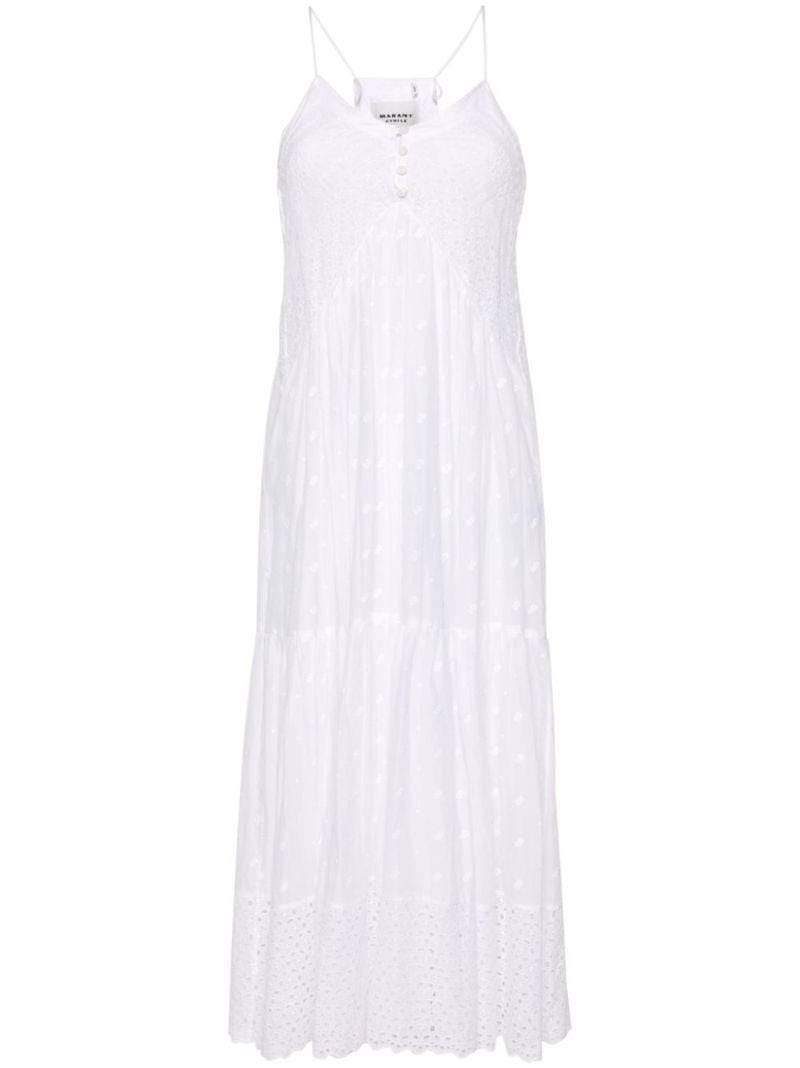 White Sabba Broderie Anglaise Maxi Dress