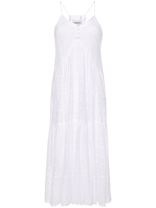 White Sabba Broderie Anglaise Maxi Dress