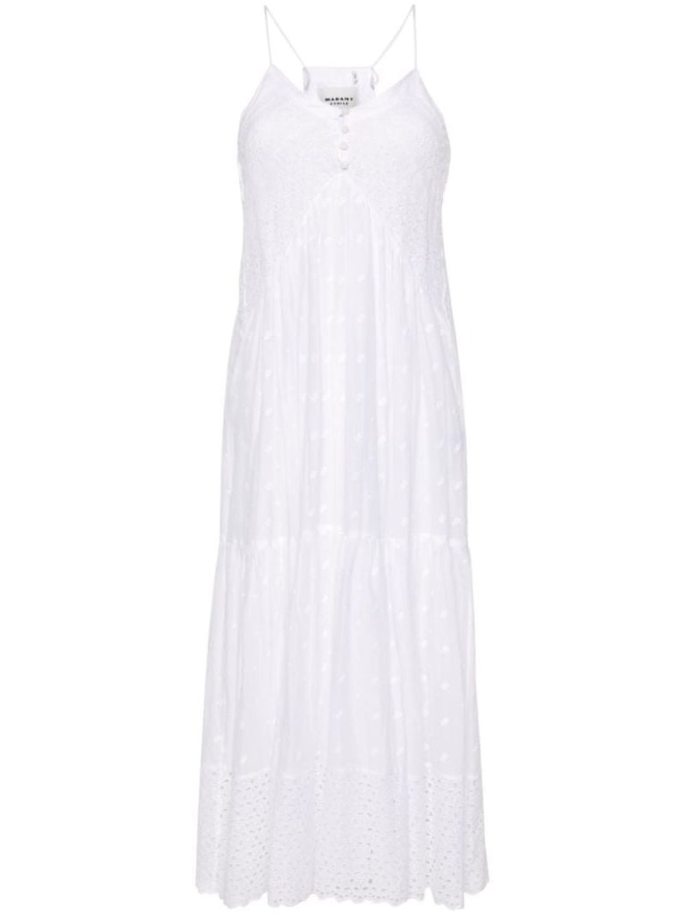 White Sabba Broderie Anglaise Maxi Dress