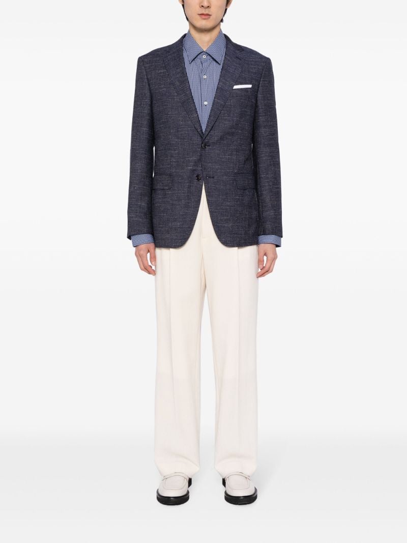 Blue Single Breasted Blazer