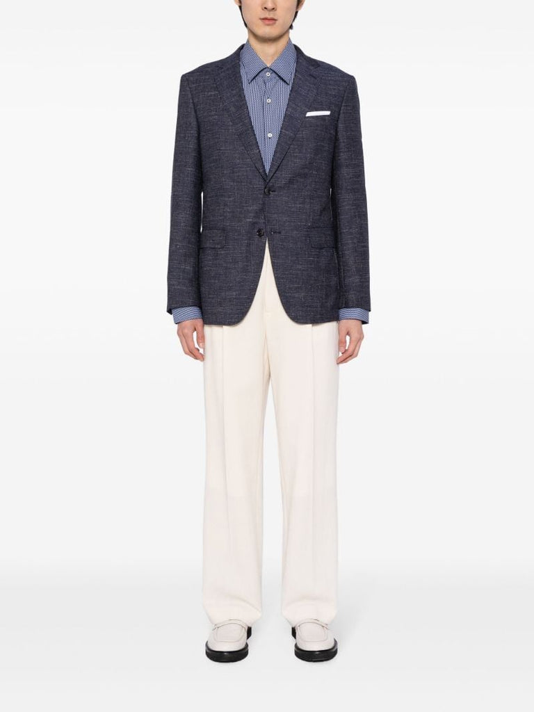 Blue Single Breasted Blazer