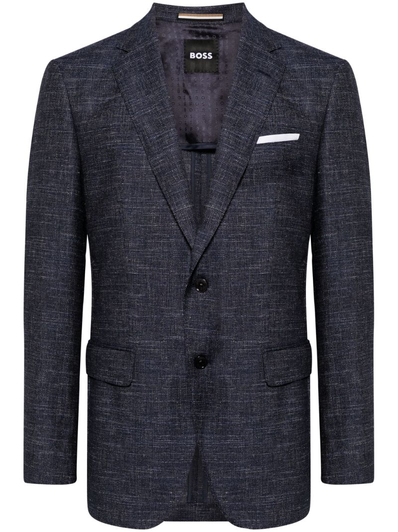 Blue Single Breasted Blazer