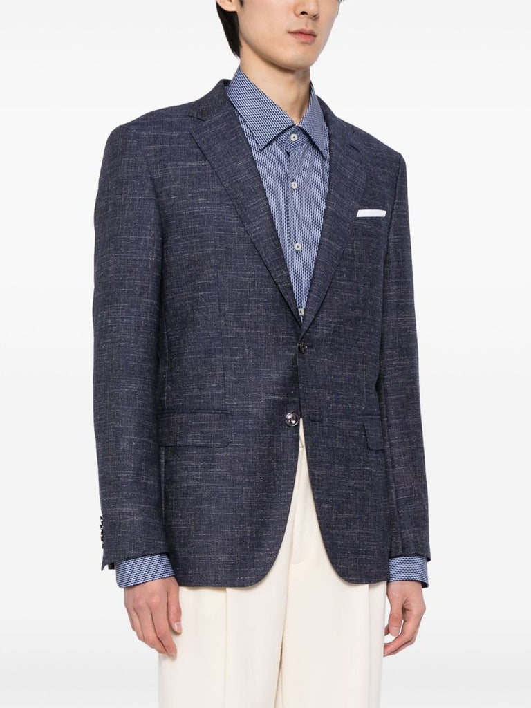 Blue Single Breasted Blazer