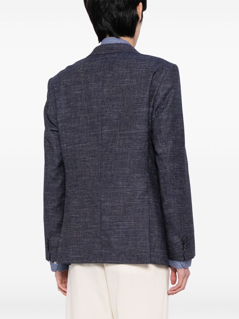 Blue Single Breasted Blazer
