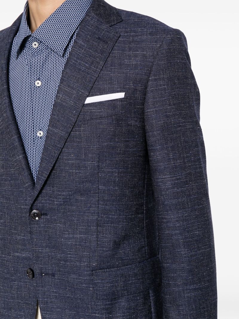 Blue Single Breasted Blazer