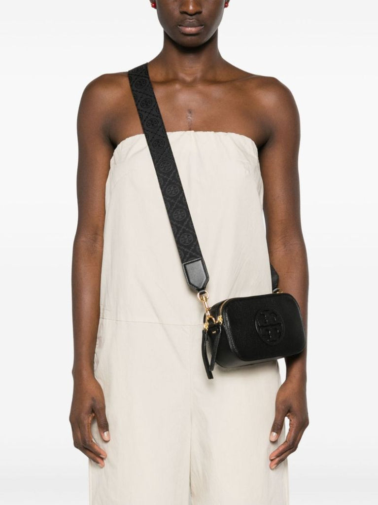 Black Miller Leather Crossbody Bag