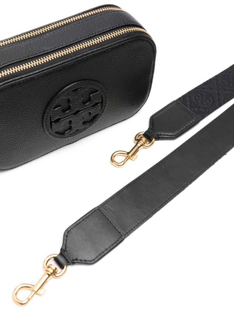 Black Miller Leather Crossbody Bag