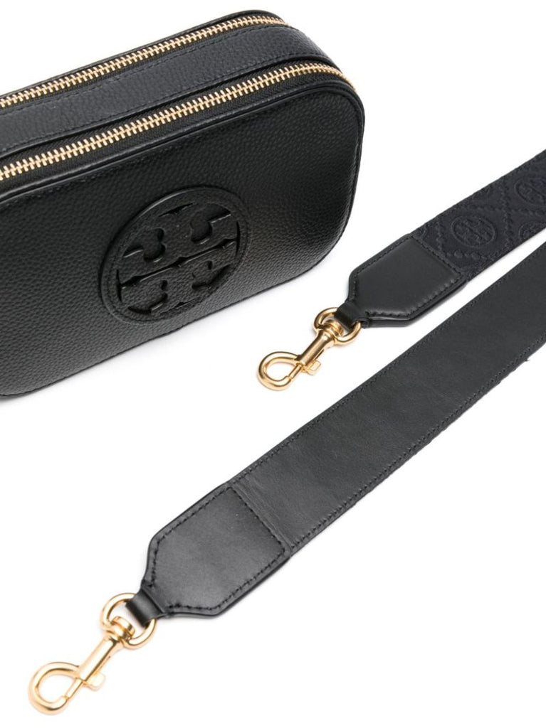 Black Miller Leather Crossbody Bag