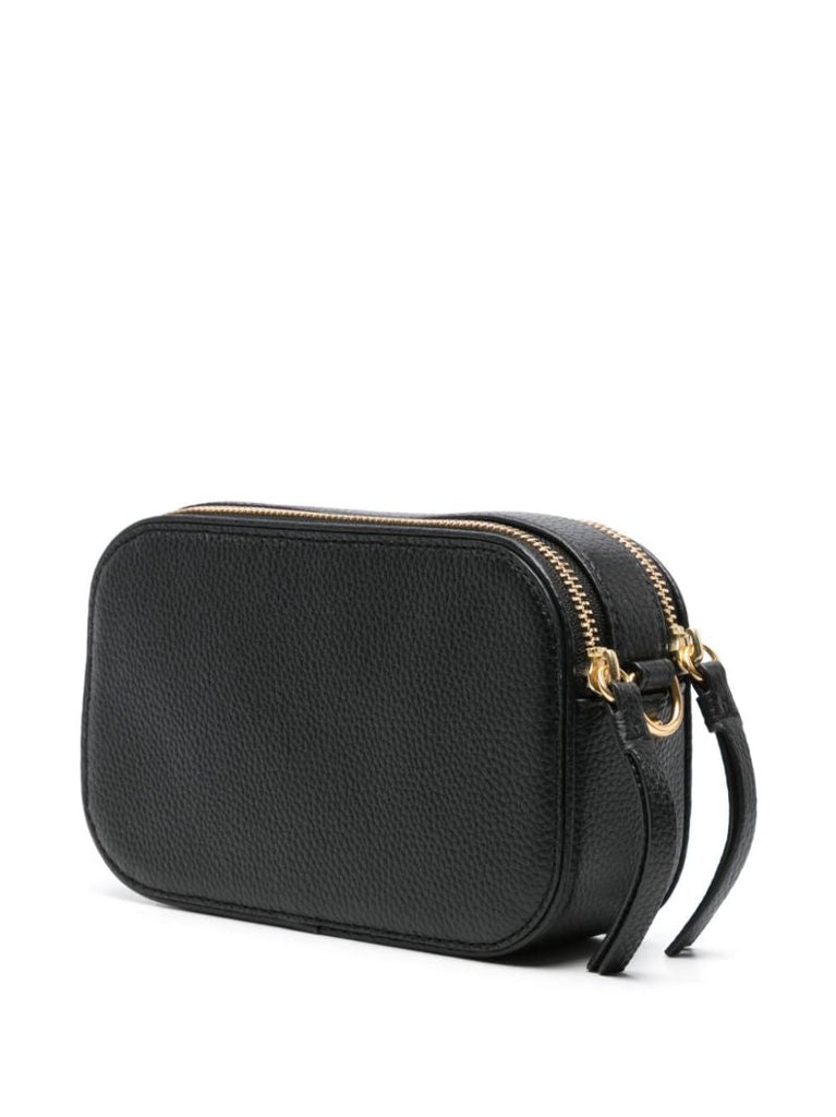 Black Miller Leather Crossbody Bag
