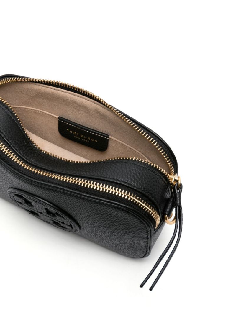 Black Miller Leather Crossbody Bag