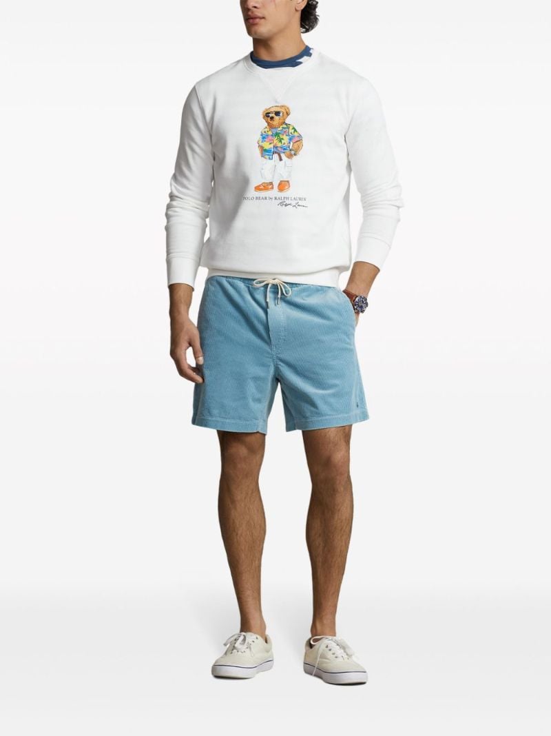 White Polo Bear Fleece Sweatshirt