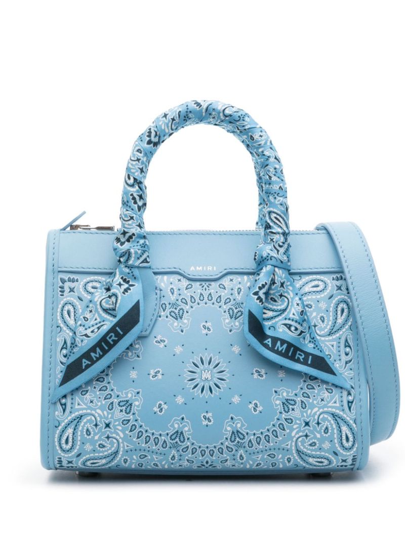 Blue Bandana Small Tote Bag