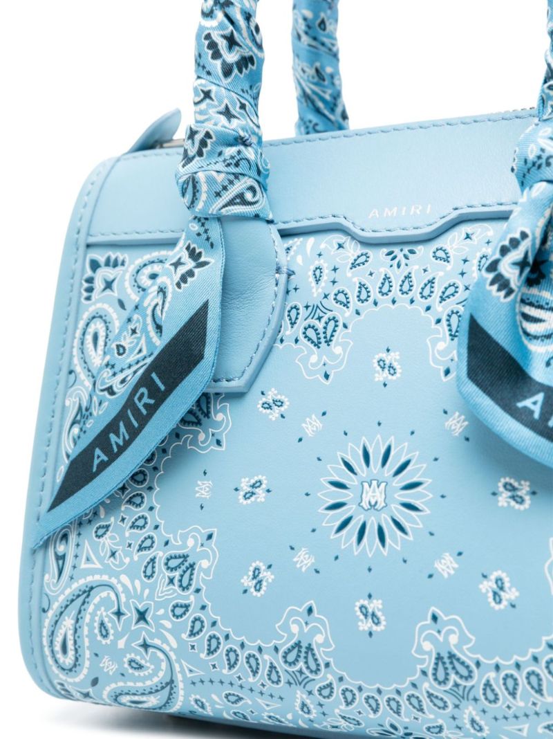 Blue Bandana Small Tote Bag