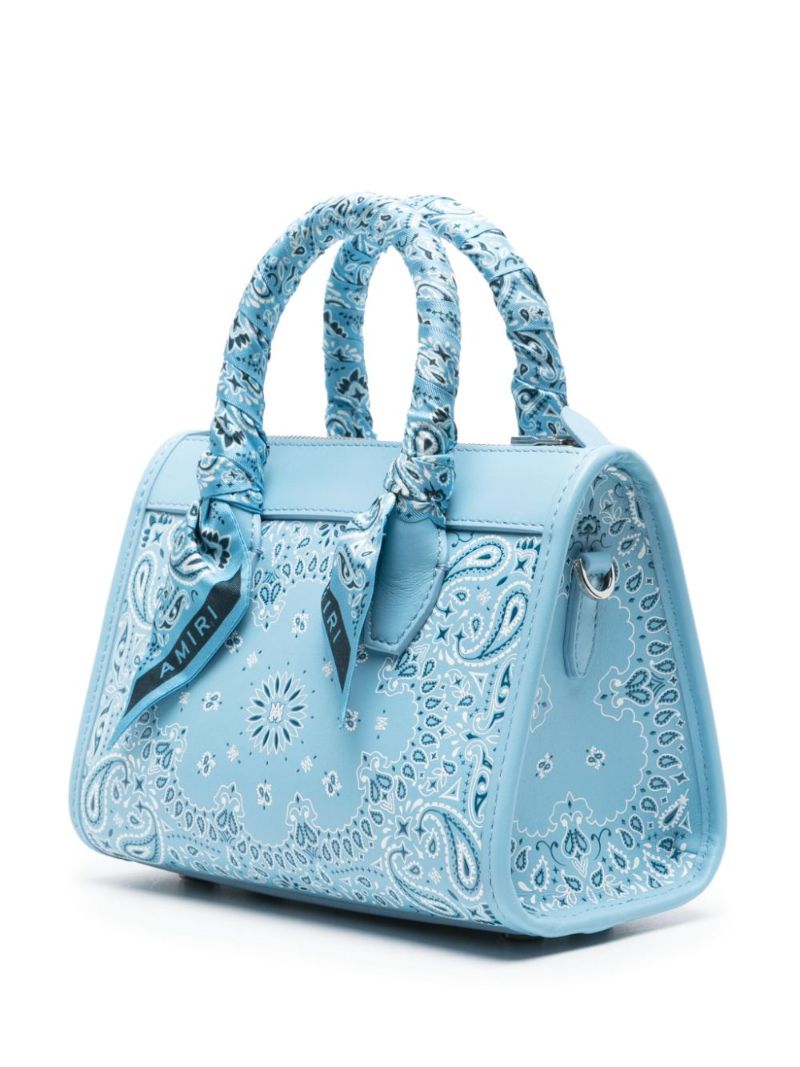 Blue Bandana Small Tote Bag