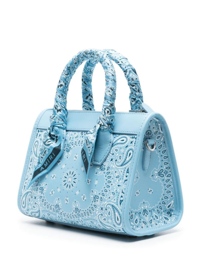 Blue Bandana Small Tote Bag