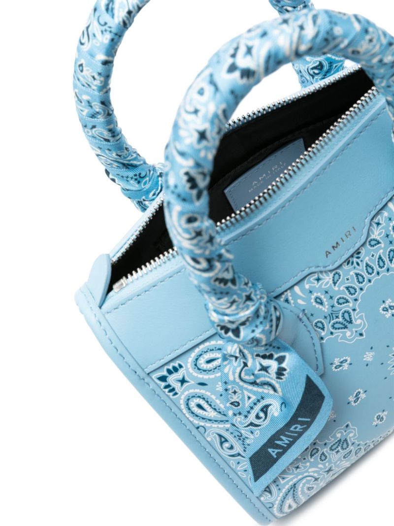 Blue Bandana Small Tote Bag