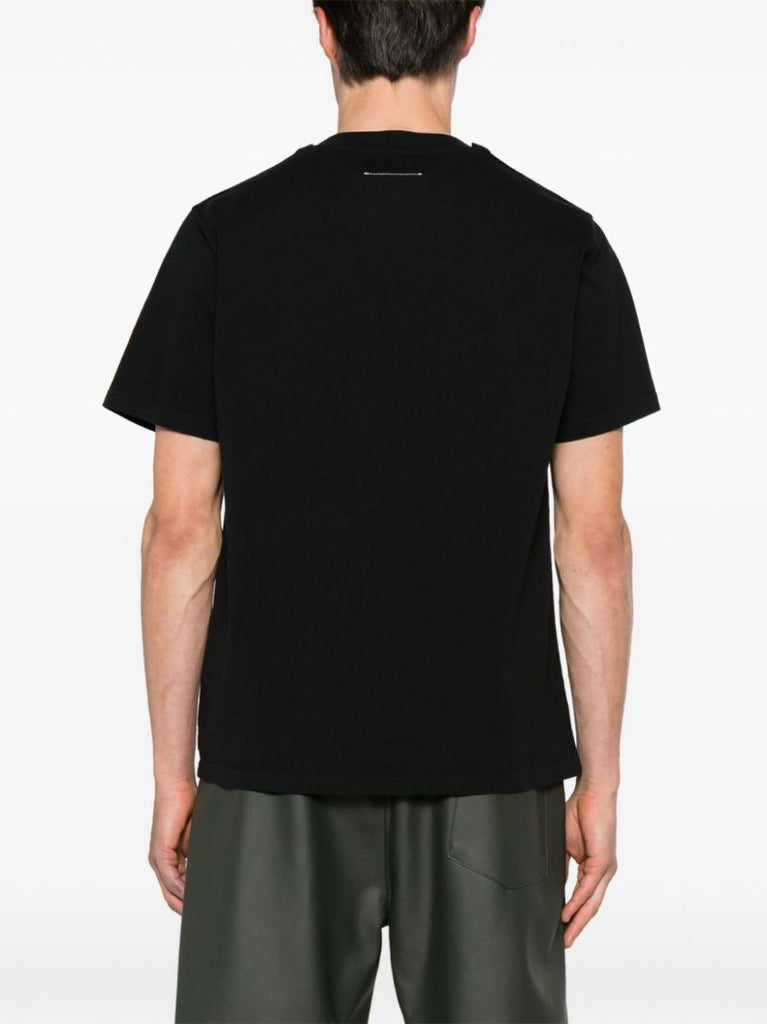 Black Numbers-print Cotton T-shirt