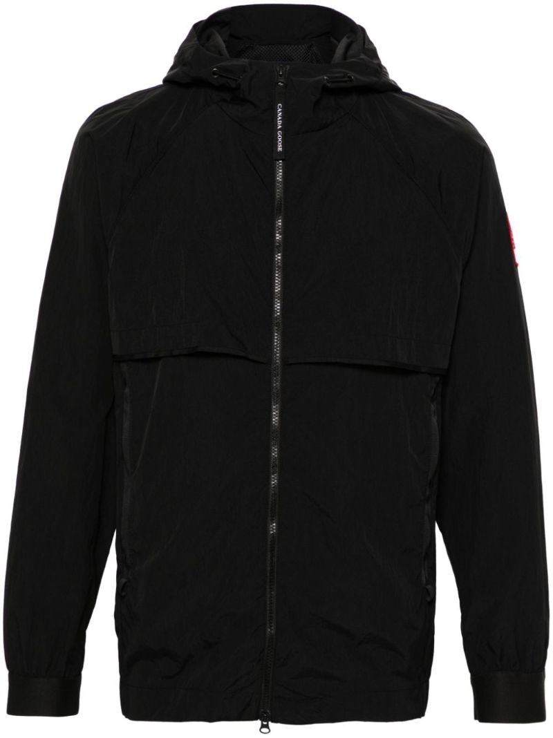 Black Faber Windproof Hooded Jacket