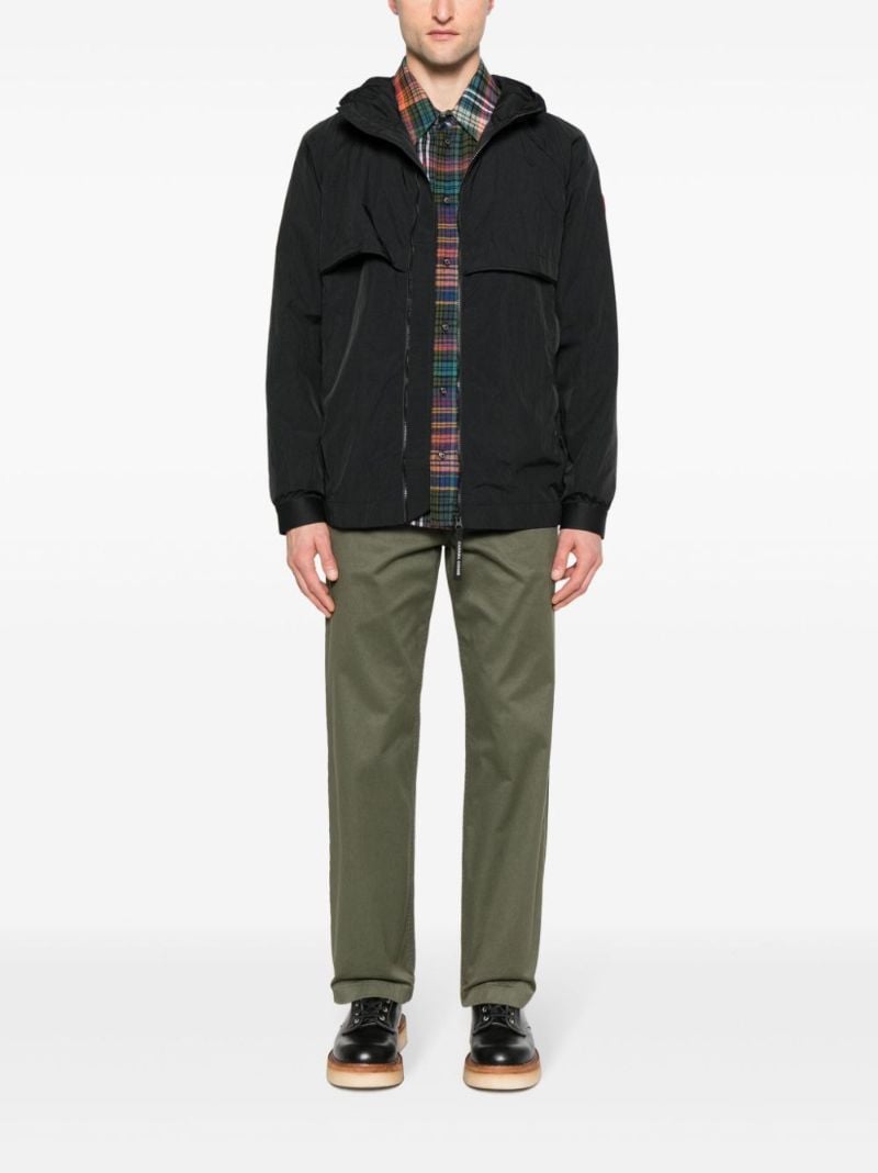 Black Faber Windproof Hooded Jacket