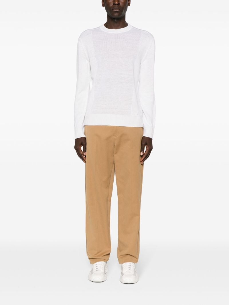 White Oasis Linen Sweater