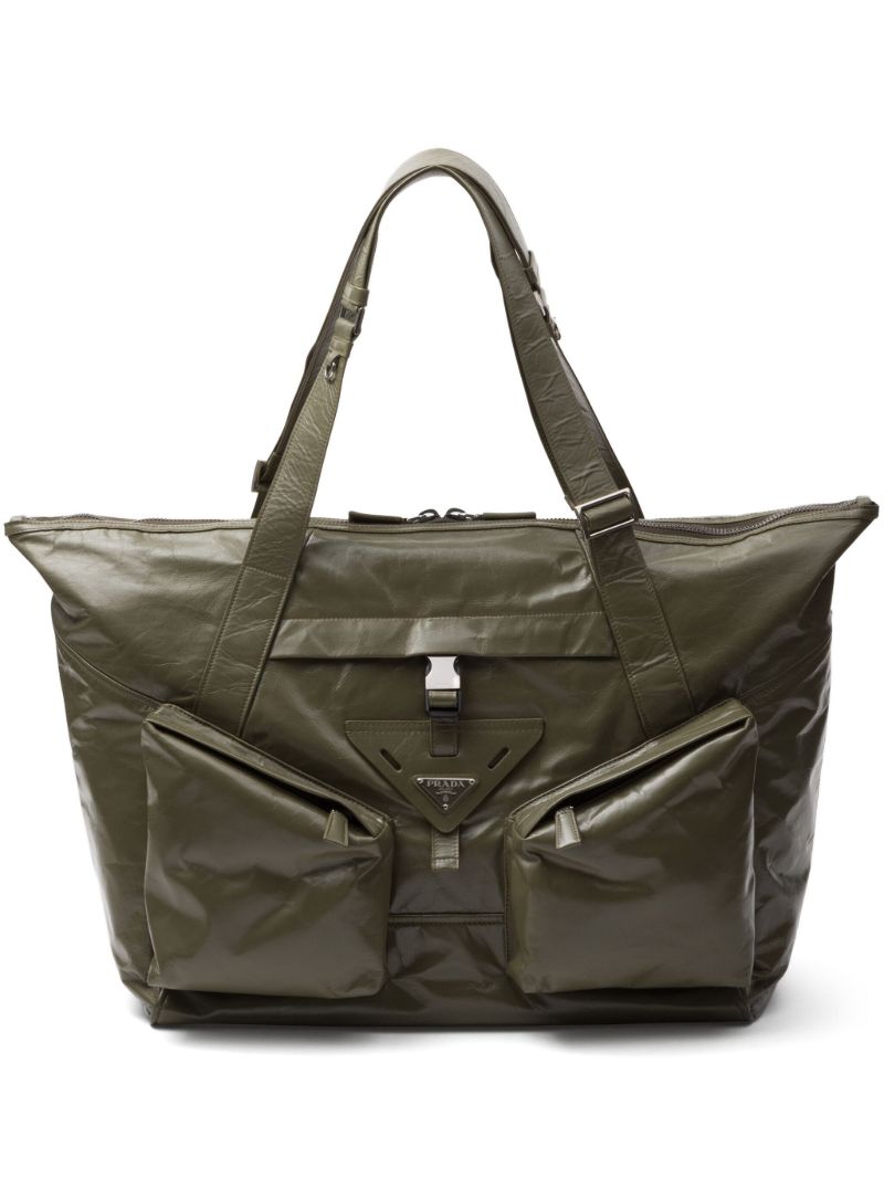 Green Leather Travel Bag