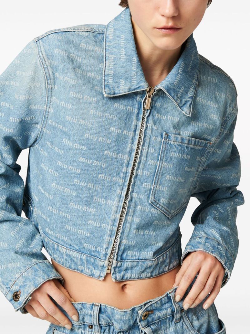 Logo-print Denim Jacket