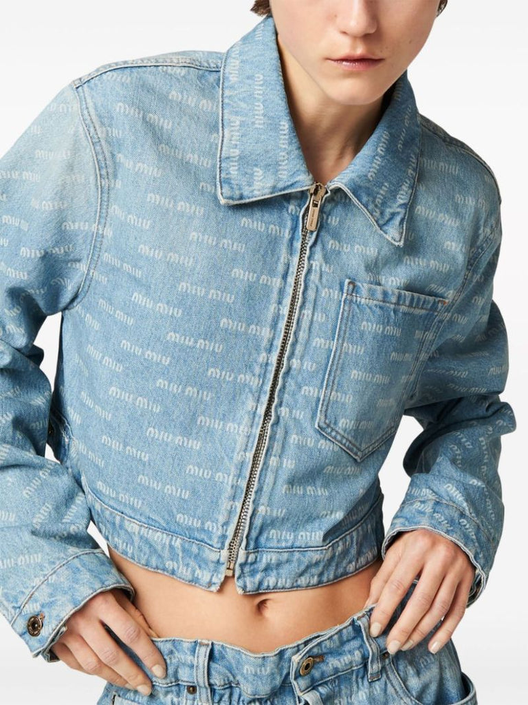 Logo-print Denim Jacket