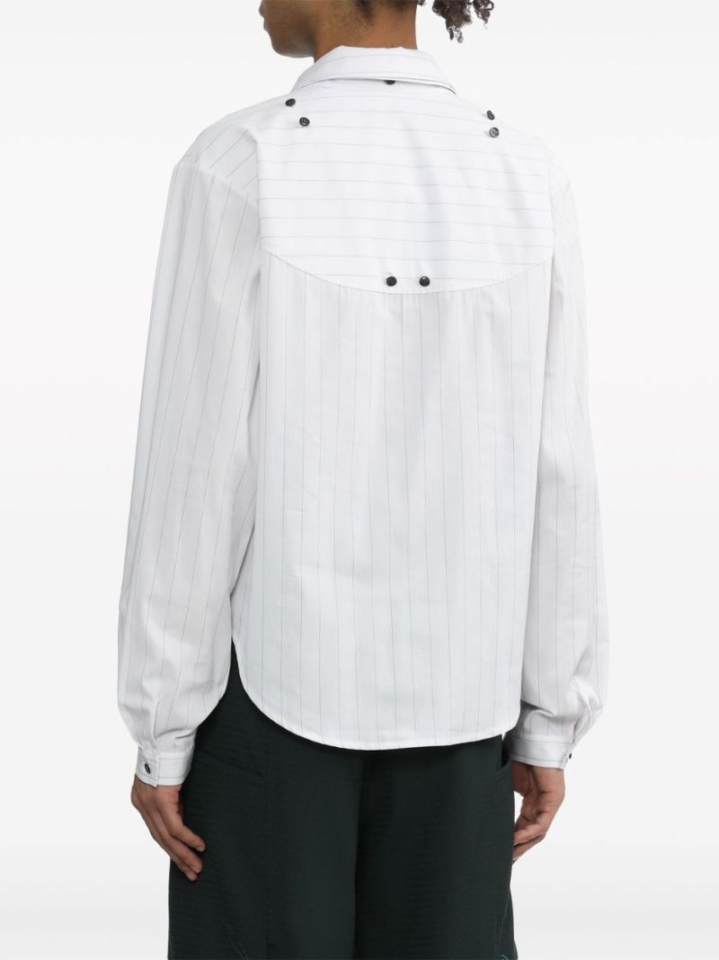 White Tonino Layered Cotton Shirt