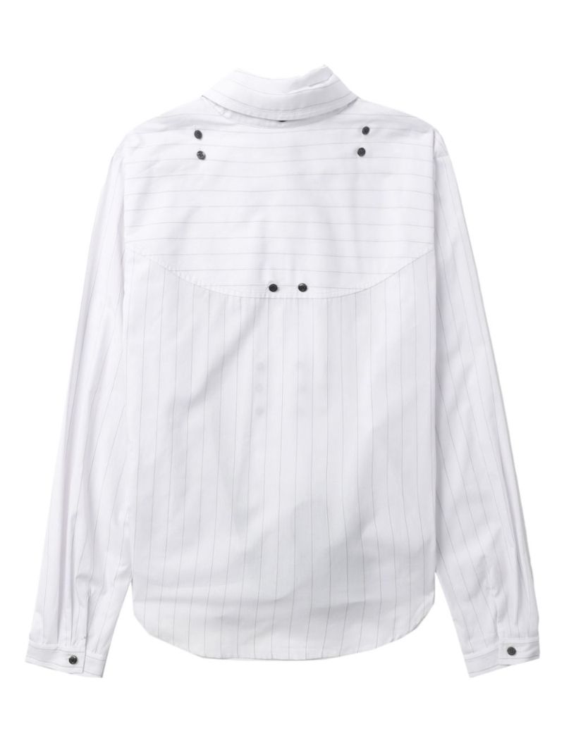 White Tonino Layered Cotton Shirt