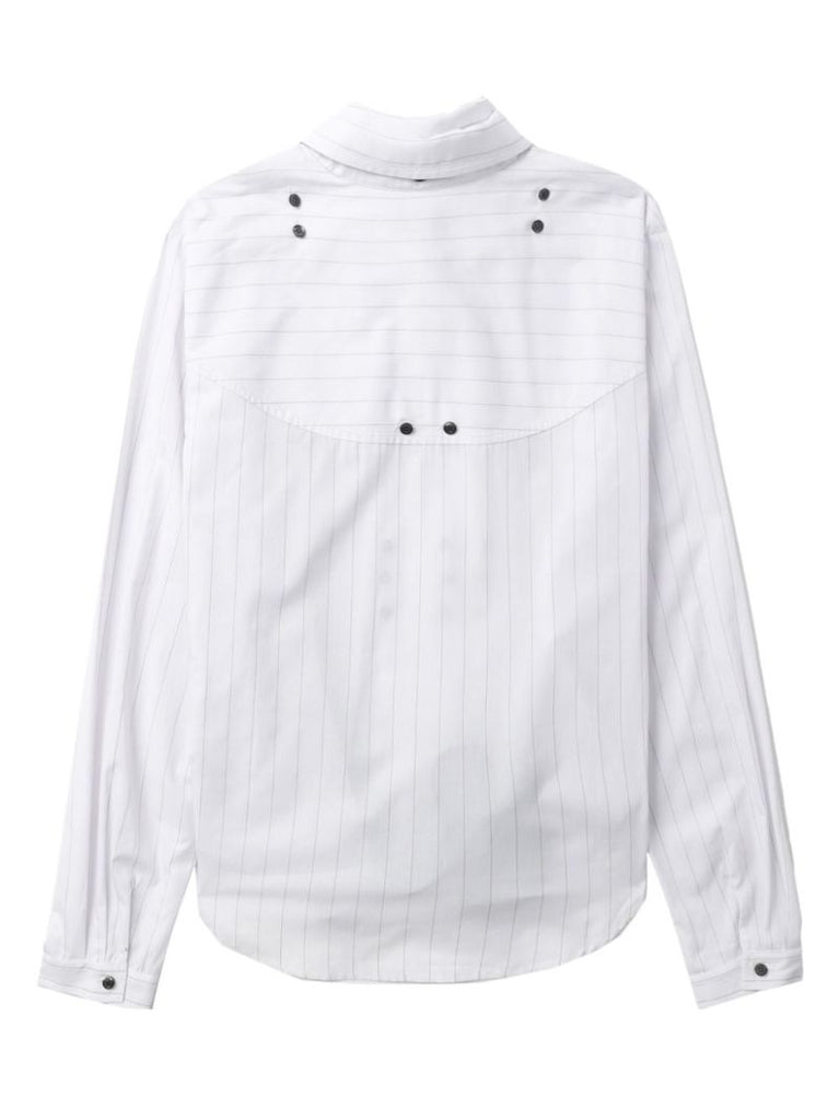 White Tonino Layered Cotton Shirt