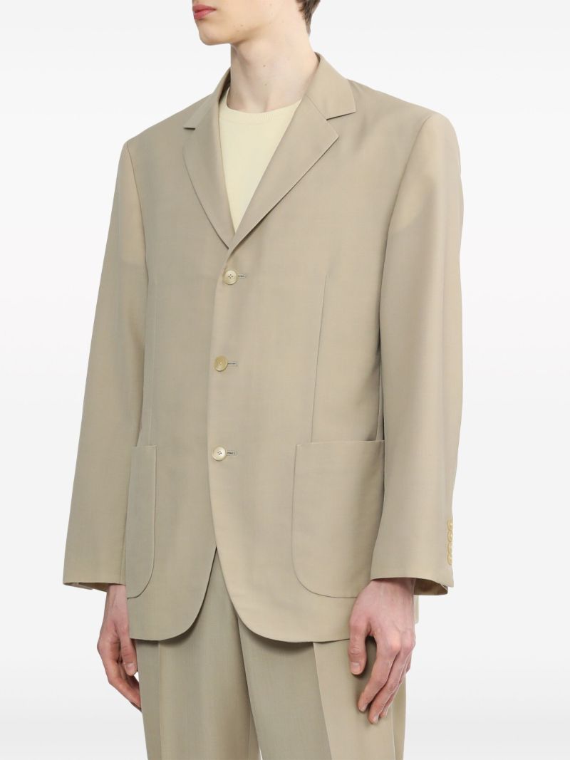Neutral Single-breasted Blazer