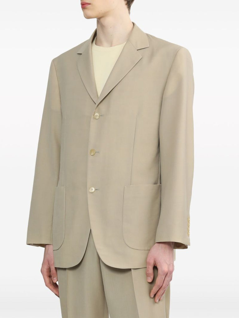 Neutral Single-breasted Blazer