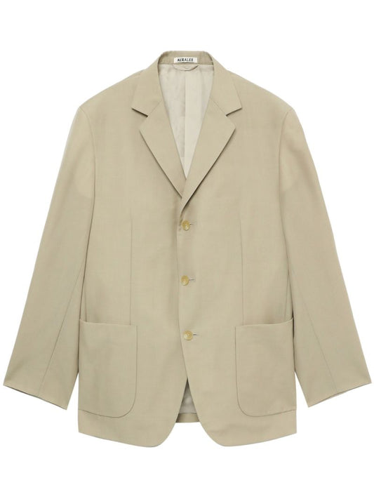 Neutral Single-breasted Blazer