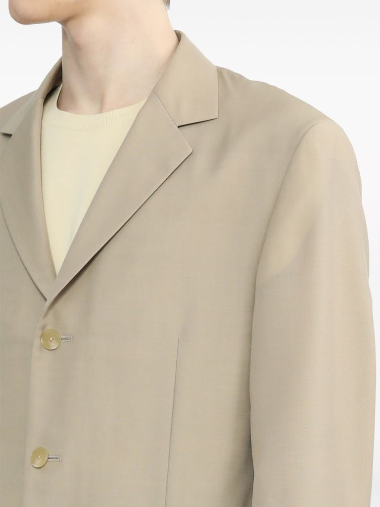 Neutral Single-breasted Blazer