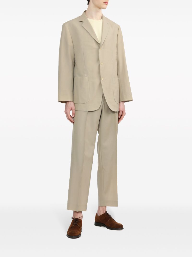 Neutral Single-breasted Blazer
