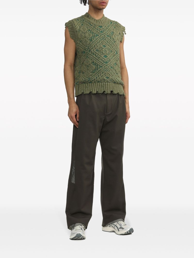 Green Orson Straight-leg Trousers