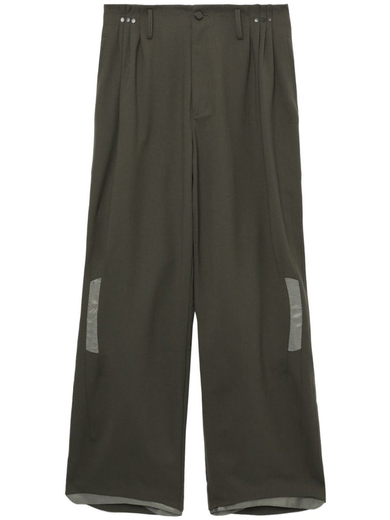 Green Orson Straight-leg Trousers