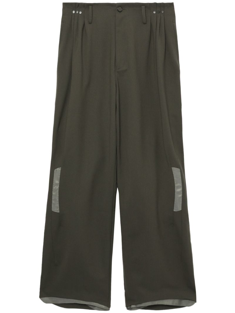 Green Orson Straight-leg Trousers