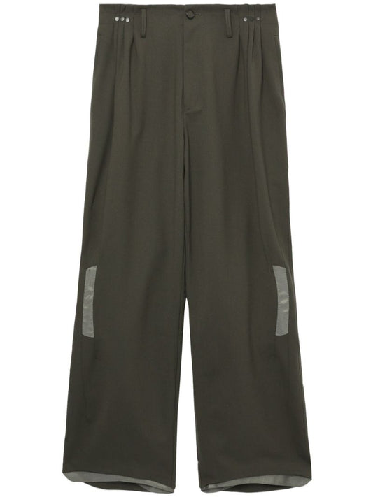 Green Orson Straight-leg Trousers