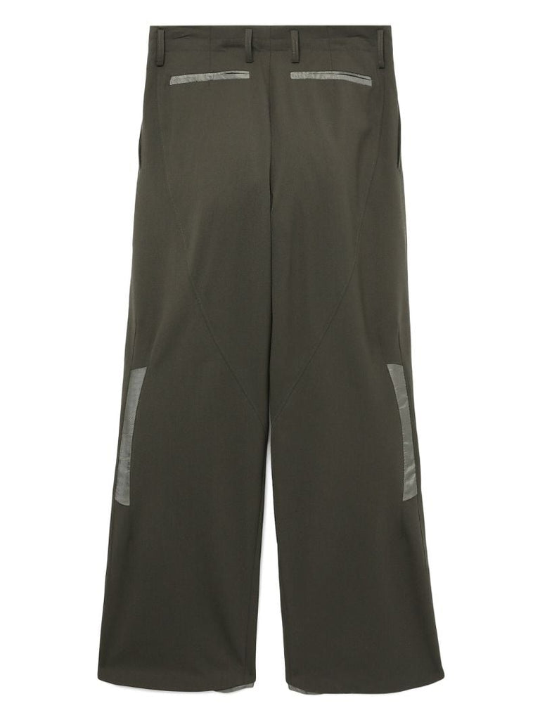 Green Orson Straight-leg Trousers