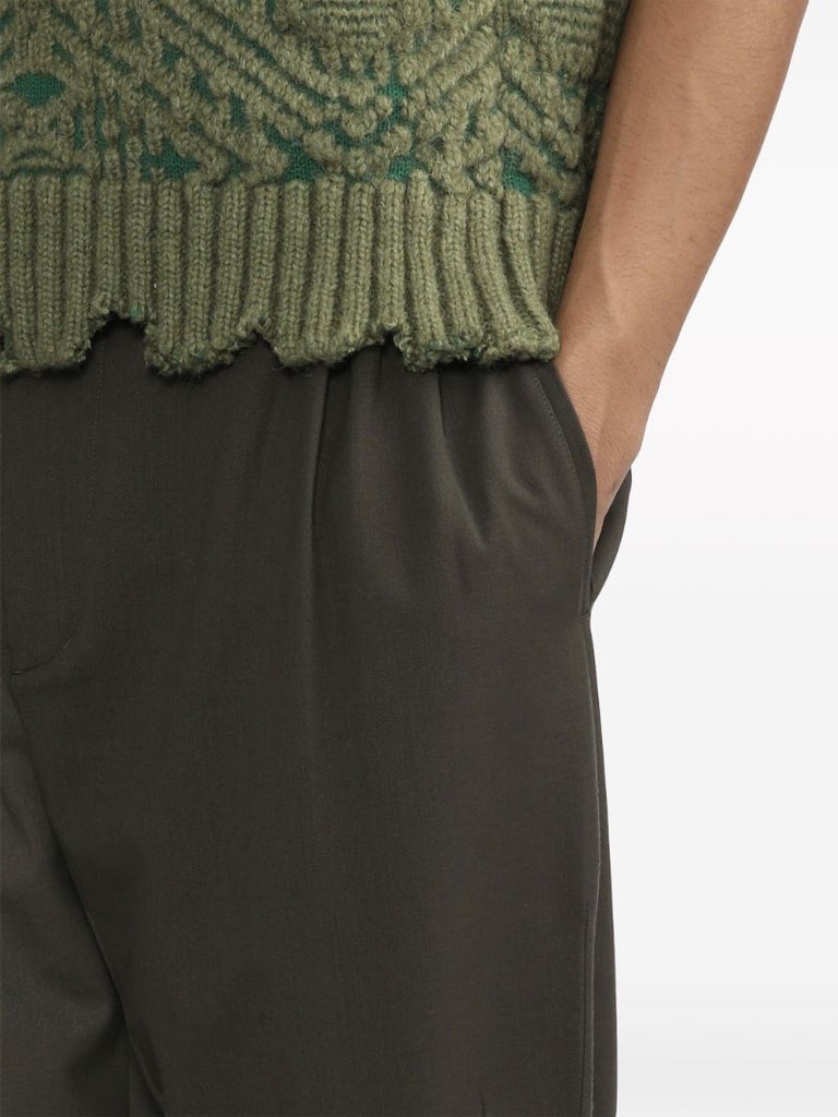 Green Orson Straight-leg Trousers
