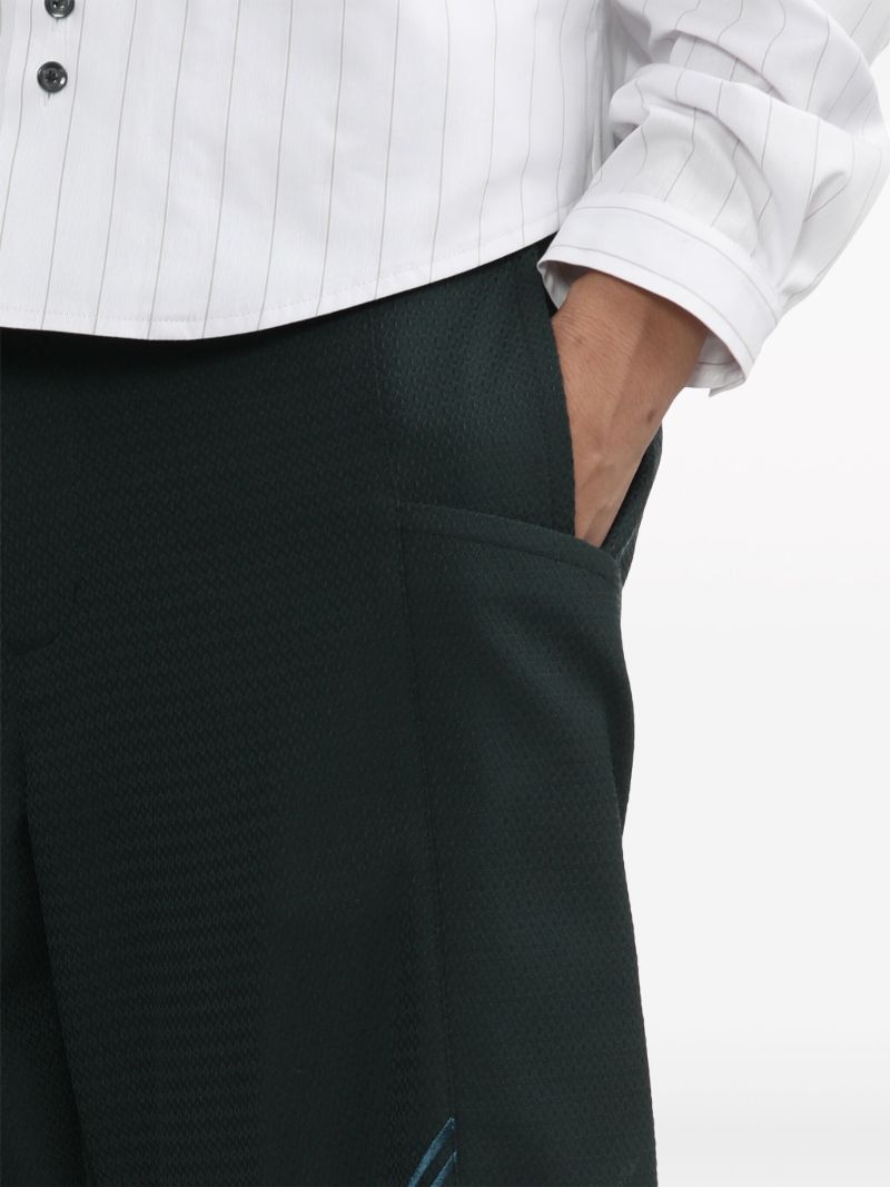 Green Nesebur Embroidered Trousers