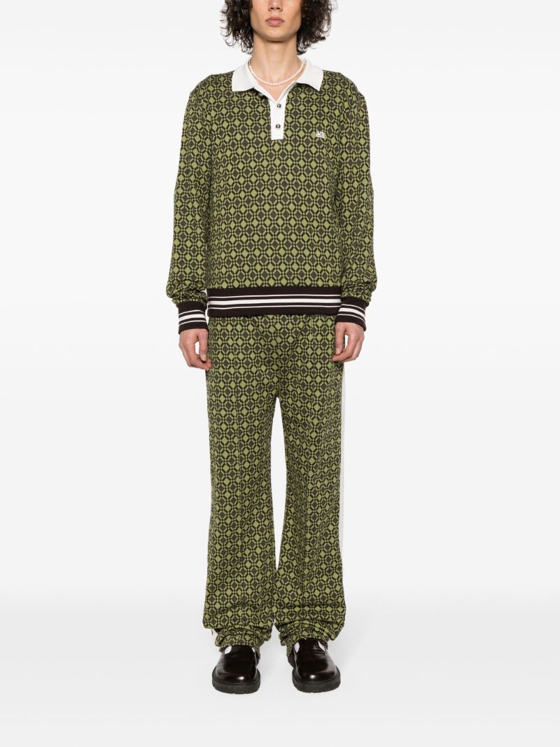 Green Power Jacquard Trousers