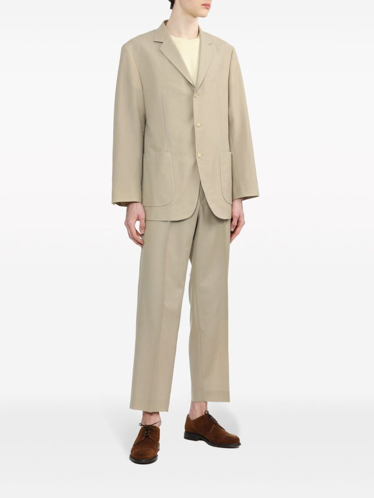 Neutral Tropical Tailored Trousers