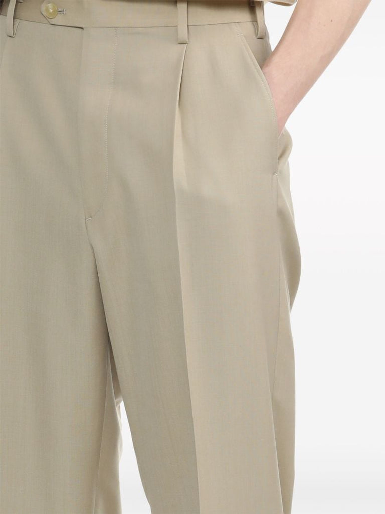 Neutral Tropical Tailored Trousers