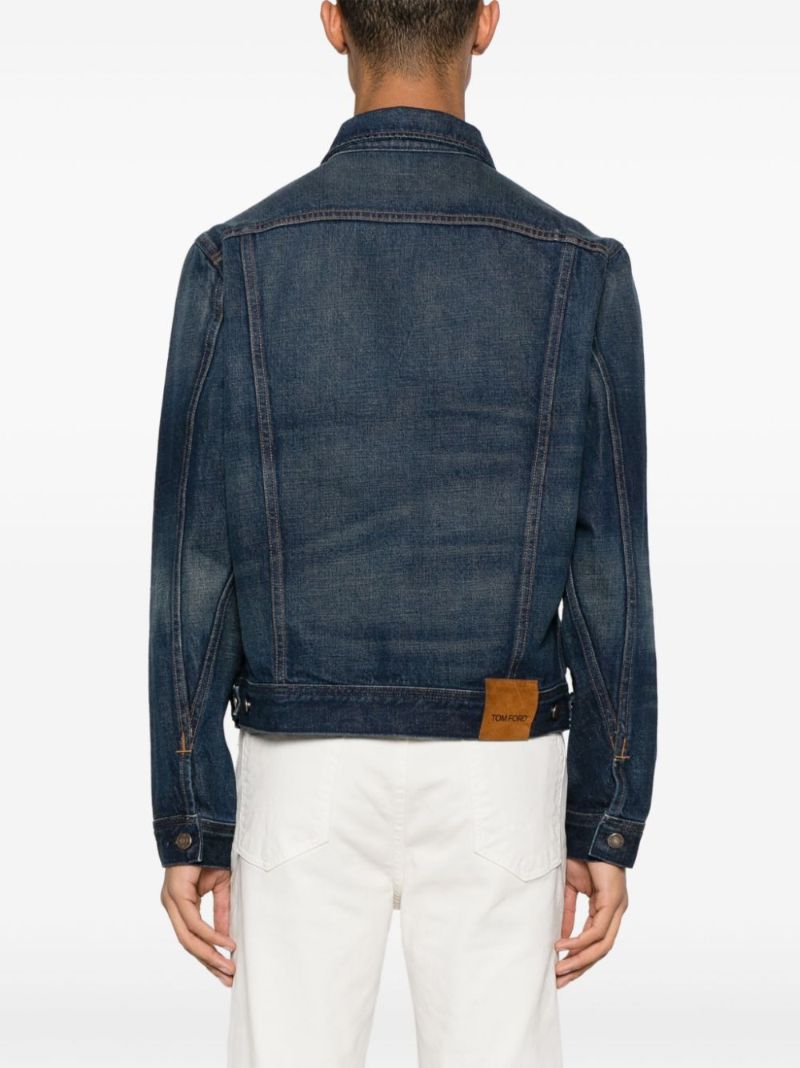 Blue Dark-wash Denim Jacket