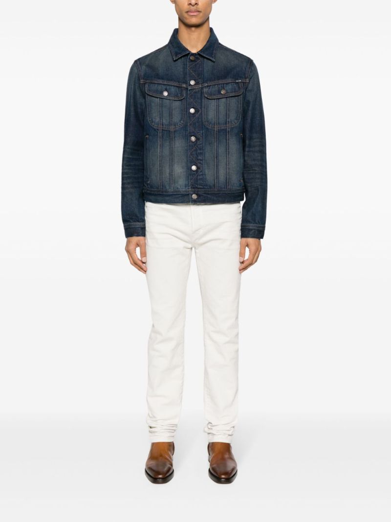Blue Dark-wash Denim Jacket