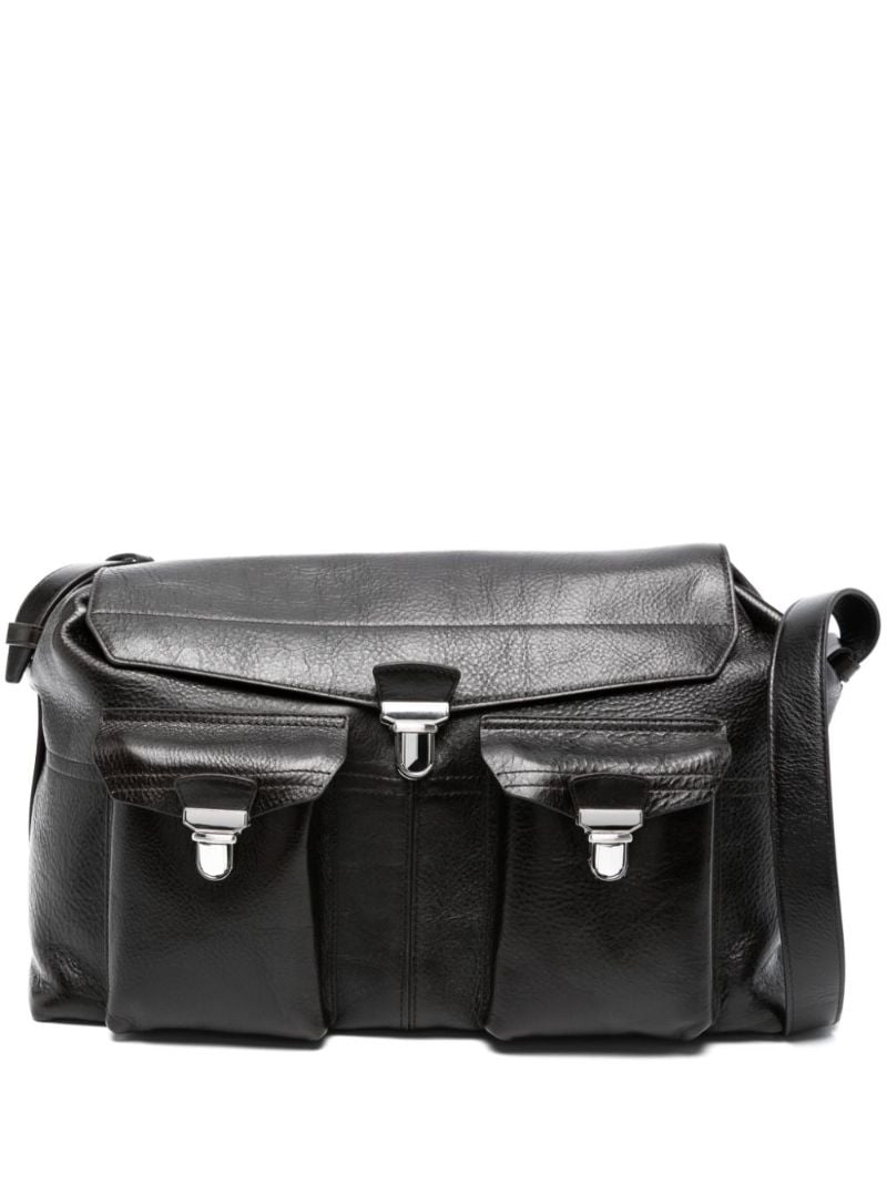 Brown Week-end Gear Leather Travel Bag