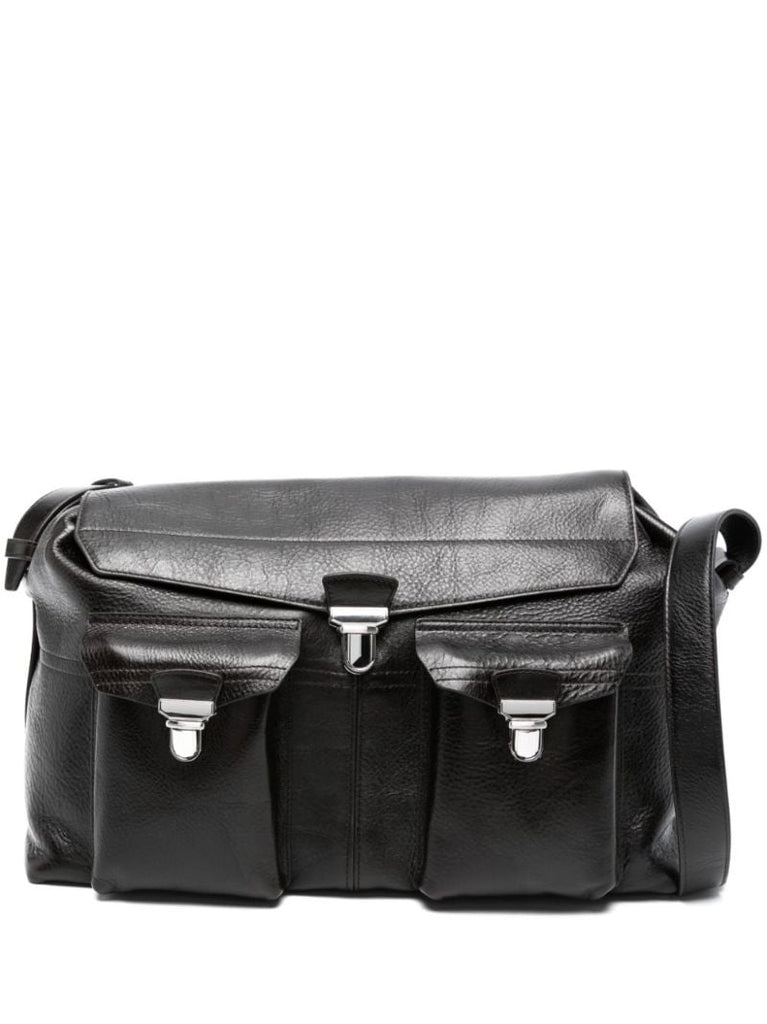 Brown Week-end Gear Leather Travel Bag