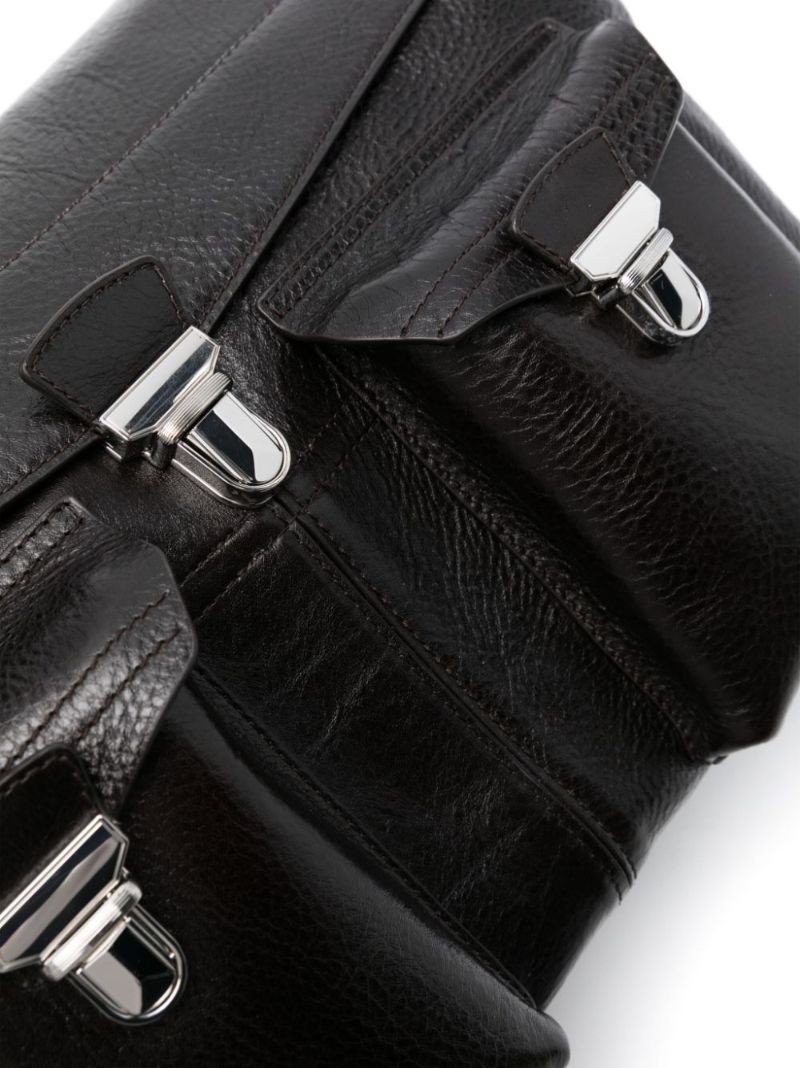 Brown Week-end Gear Leather Travel Bag